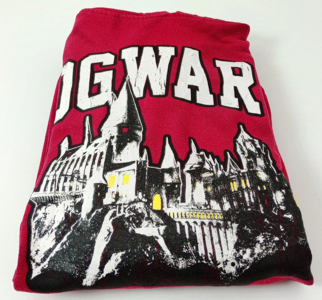Wizarding World Of Harry Potter Red Wizarding World Harry Potter Hoodie Men's UK Size M Red Jersey Hooded Pockets