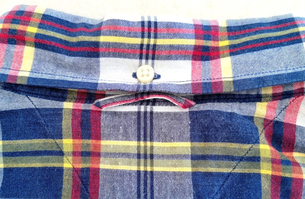 Tommy Hilfiger Shirt Men's UK Size L Red/Blue Check Short Sleeve Pockets