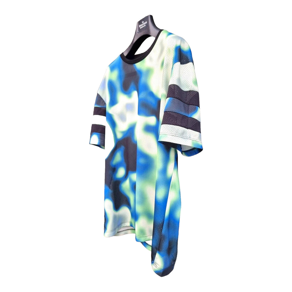 Primark T-shirt Psychedelic Mesh Paint Spill Men's UK Size XL