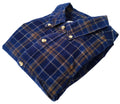 Sonoma Corduroy Shirt Men's UK Size 2XL Blue Check Pocket 100% Cotton Easy Care