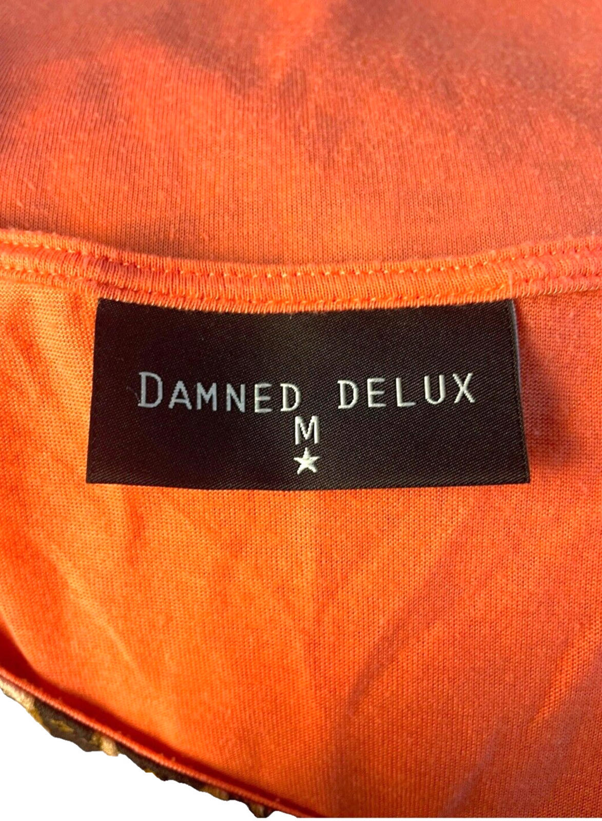 Damned Delux Beige Leopard Print Tank Top Women's UK Size Medium M Contrasting Back Panel