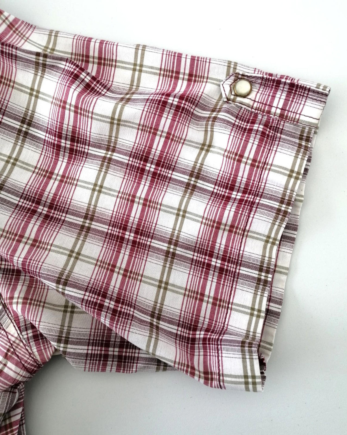 Jacamo Men's Shirt UK Size XL Red White Check Graphic Print Snap Buttons Pockets