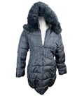 Xue Shiya Black Padded Jacket Hooded Faux Fur Trim Size 4XL Women’s UK Size 18