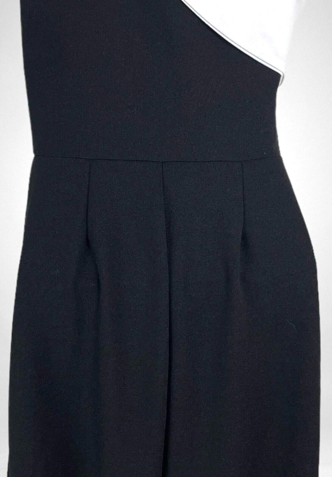 Boohoo Mono Wide Leg Jumpsuit Women’s UK Size 8 One Shoulder Asymmetric Neckline