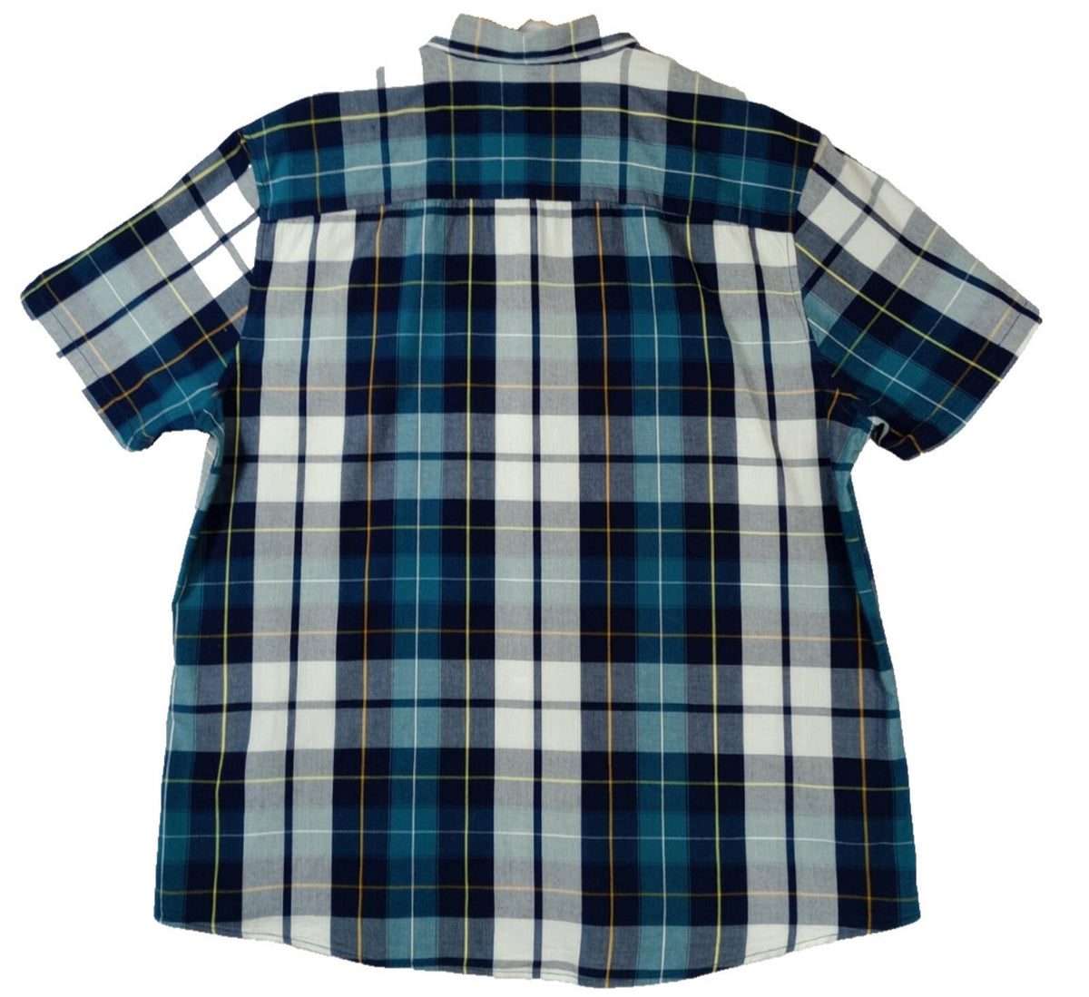 Tu Man Shirt Men's UK Size XL Check Short Sleeve 100% Cotton Pocket