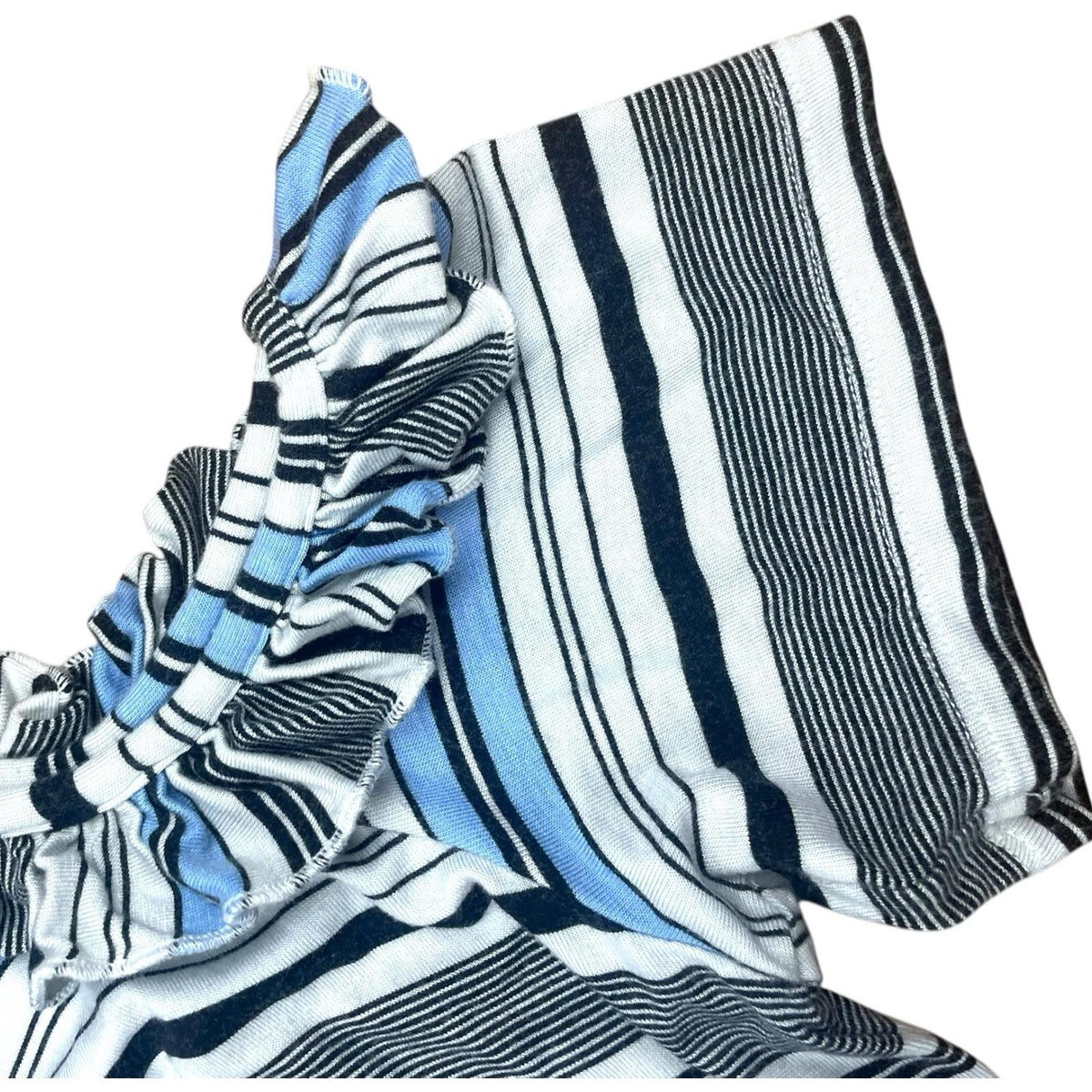 TU Stripe Playsuit Frill Detail Drawstring Waist Women's UK Size 12