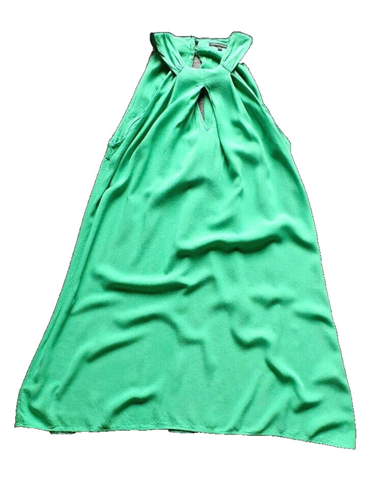 Warehouse Midi Dress Green 100% Viscose Women's UK Size 10