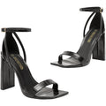Dream Pairs Black Dream Pairs Faux Block Heel Shoes Square Tie Women's UK Size 6 EU 39