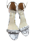 Peacocks Snakeskin Print Stilettos Shoes Open Toe Women's UK Size 5