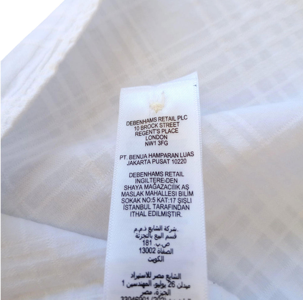Maine New England Shirt Short Sleeve White 100% Cotton Pocket Men's UK Size XL