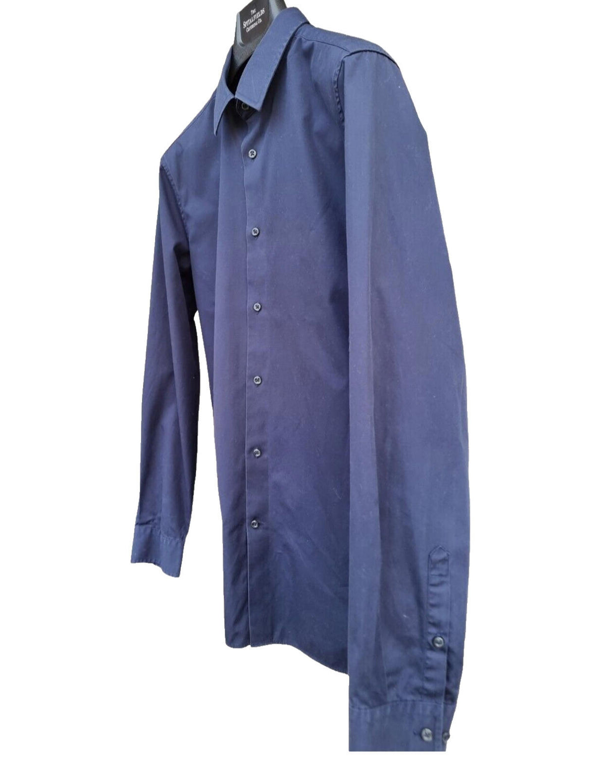 Next Shirt Slim Fit Long Sleeve Blue 100% Cotton Men's 16" Collar 38"- 40" Chest