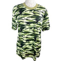 Khaki Camo Active Wear T-shirt Breathable Women's UK Size M (10-12)