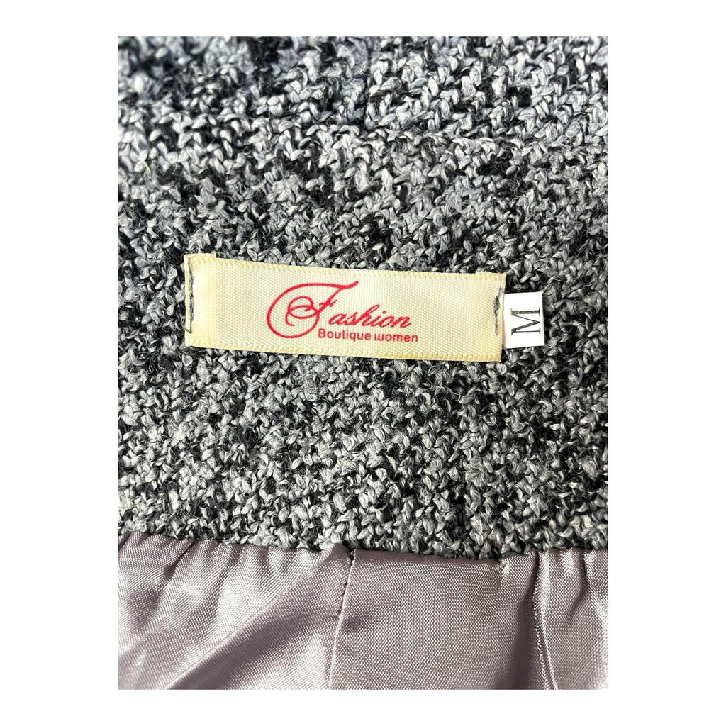 Airydress Coat Jacket Grey Speckled Mid Length Women's UK Size S