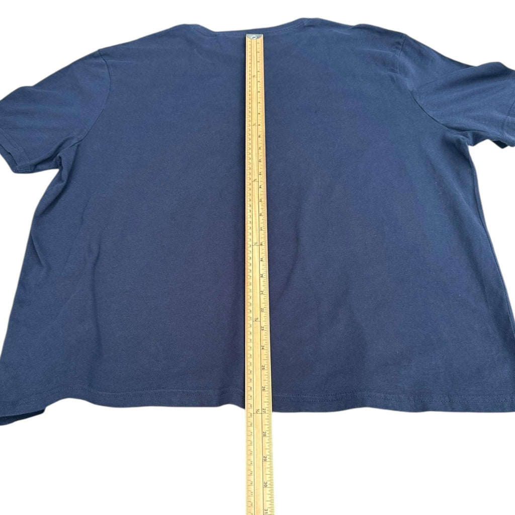 George T-Shirt Men's UK Size 2XL Navy Blue Short Sleeve Crew Neck 100% Cotton