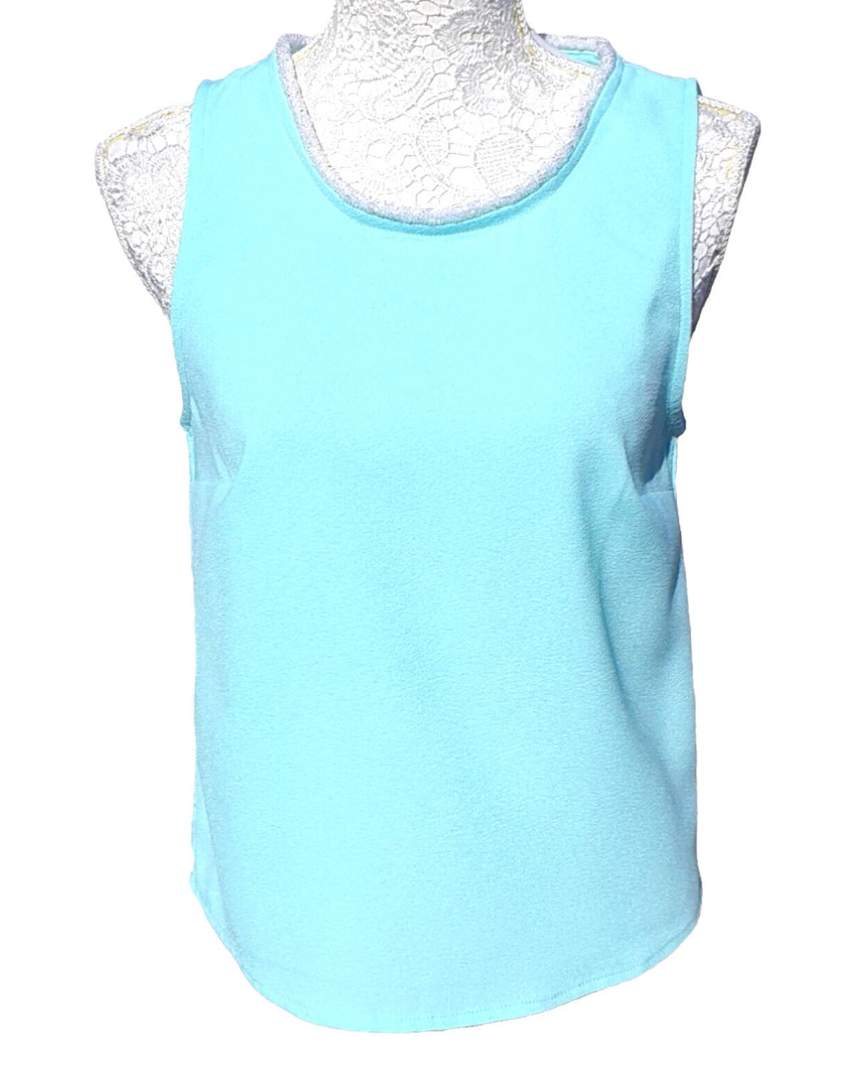 ASOS Vest Top With Sparkle Sequin Neck Detail Women's UK Size 8