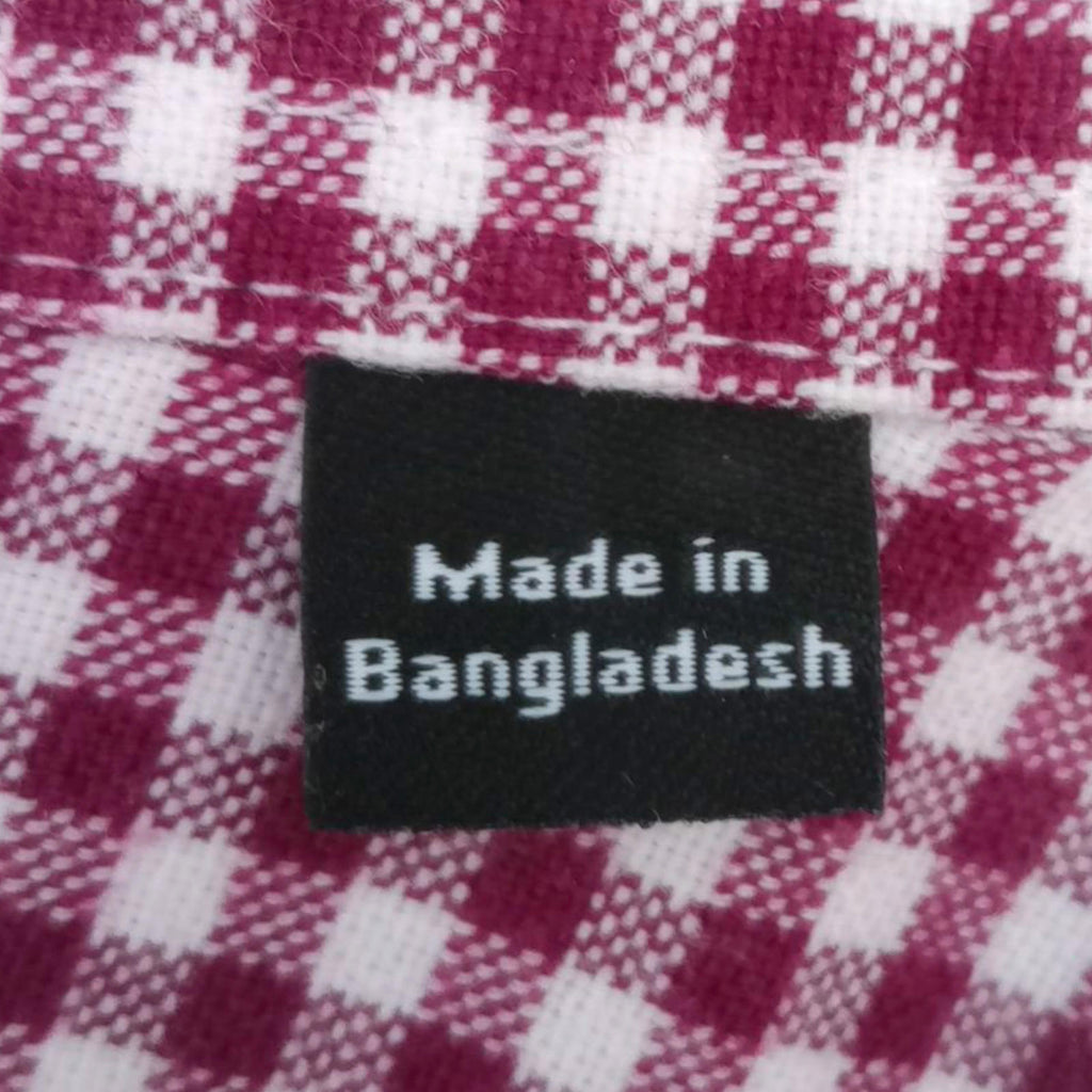 Burton Red Check Long Sleeved Shirt 100% Cotton Men's UK Size XL