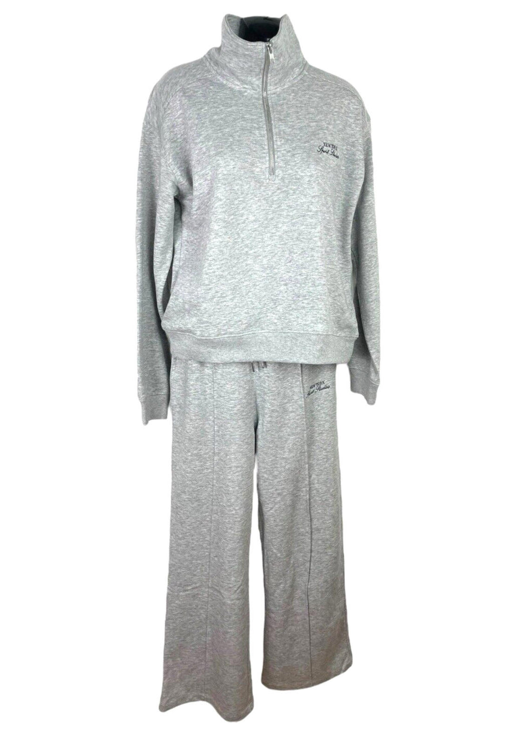 H&M Grey Tracksuit New York Sports Club Relaxed Fit Women’s UK Size XS