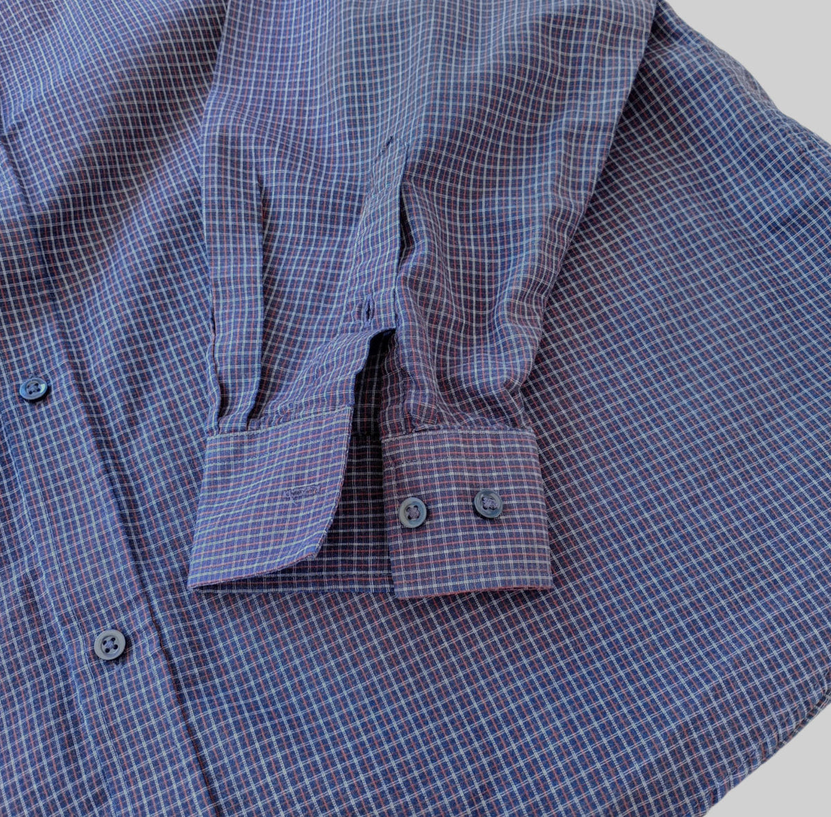 George Shirt Men's UK Size 3XL Long Sleeve Black Check Cotton Blend