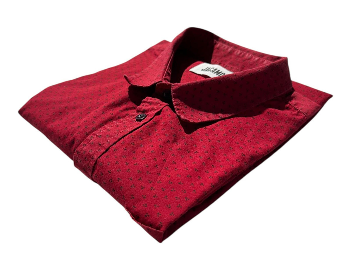 Jacamo Shirt Short Sleeve 100% Cotton Red Men's UK Size Extra Large XL