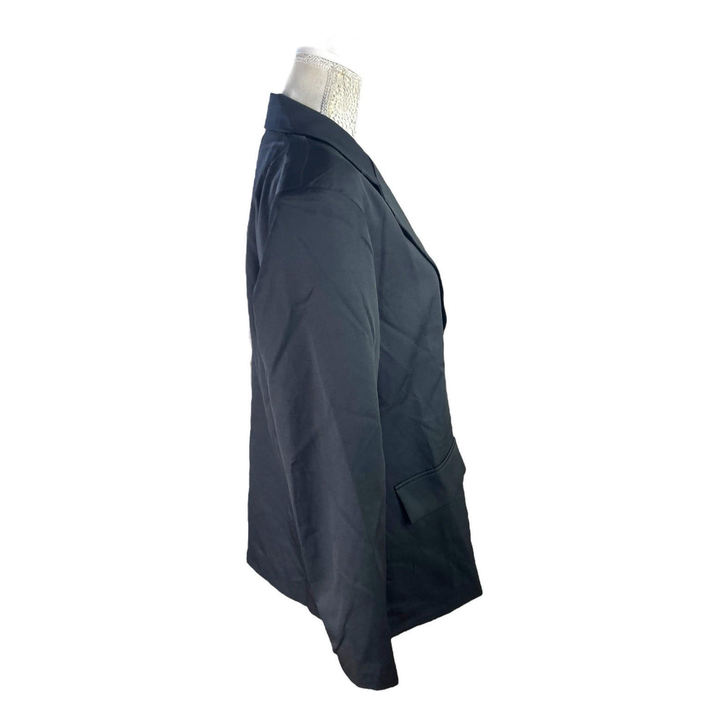 Pretty Little Thing Black Longline Blazer Oversized Women’s UK Size 8