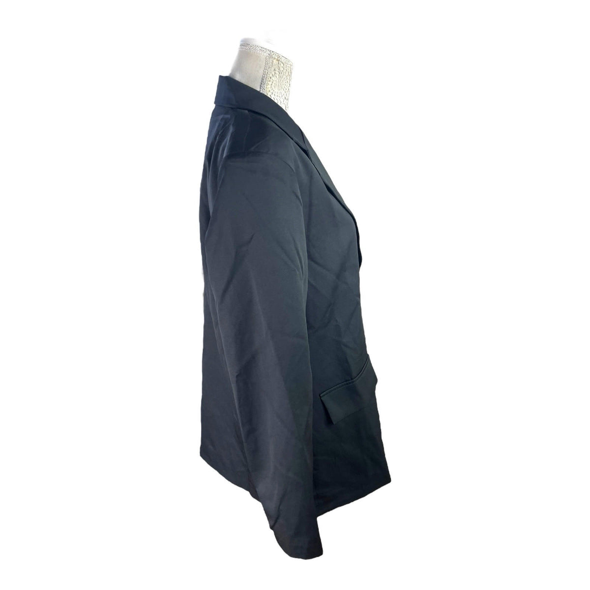 Pretty Little Thing Black Longline Blazer Oversized Women’s UK Size 8