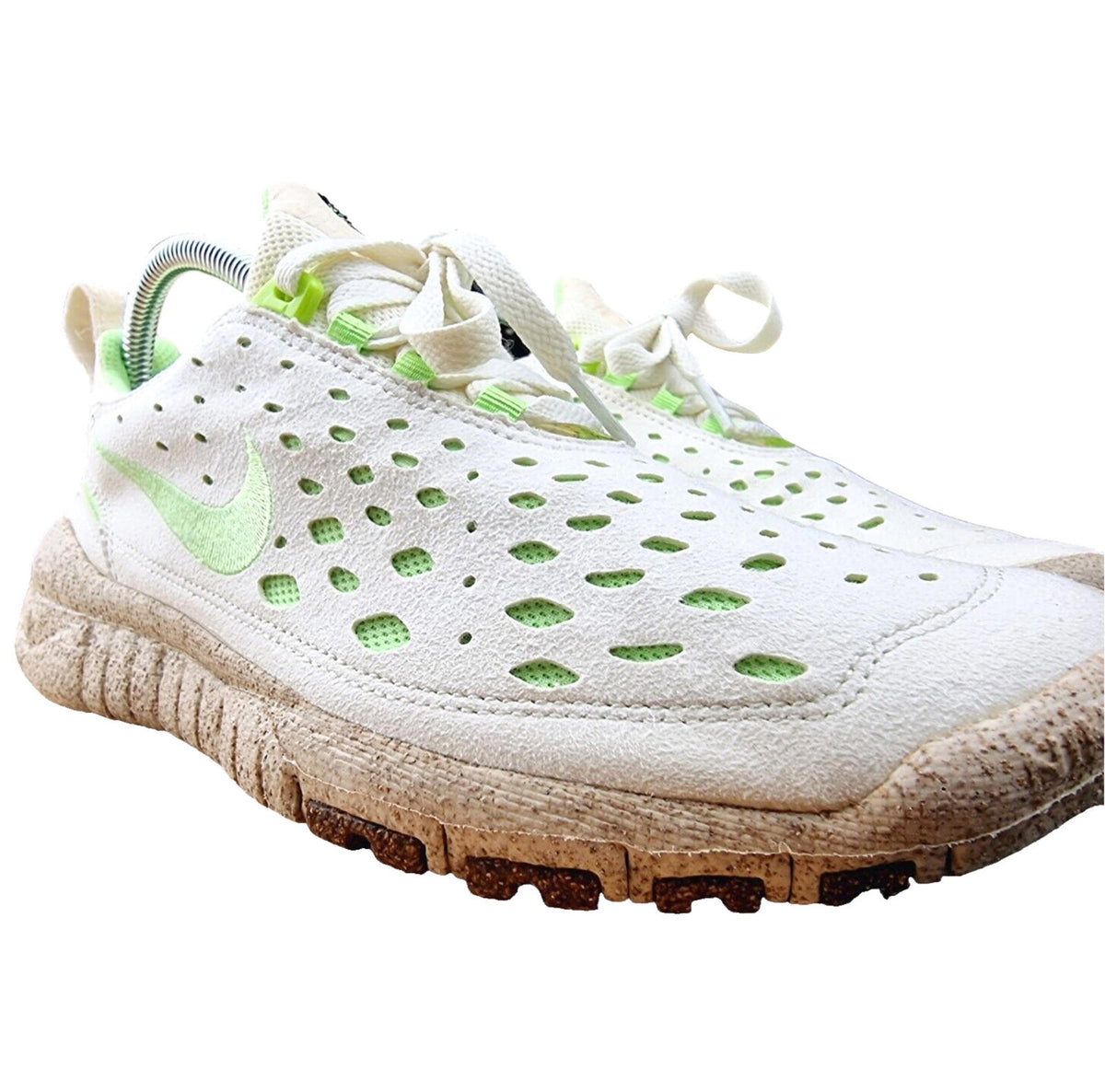 Nike Trainers Free Run Trail Premium Running Women's UK Size 7 White & Green
