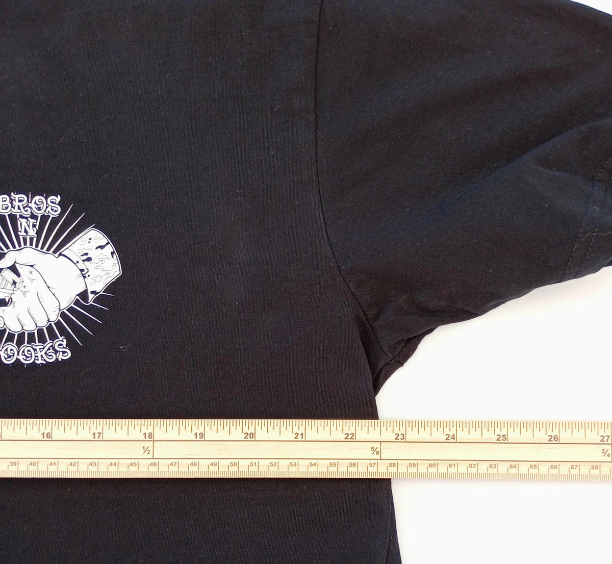 Brothers In Books Graphic Print T-Shirt Men's UK Size XL Black 100% Cotton