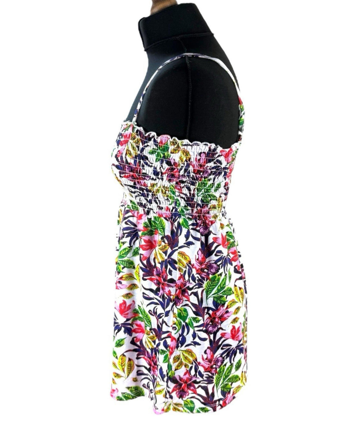 Originals White Originals Multicolour Floral Tank Top Blouse Floaty Women's UK Size 12