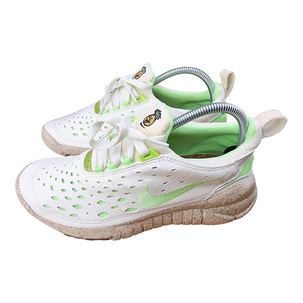 Nike Trainers Free Run Trail Premium Running Women's UK Size 7 White & Green