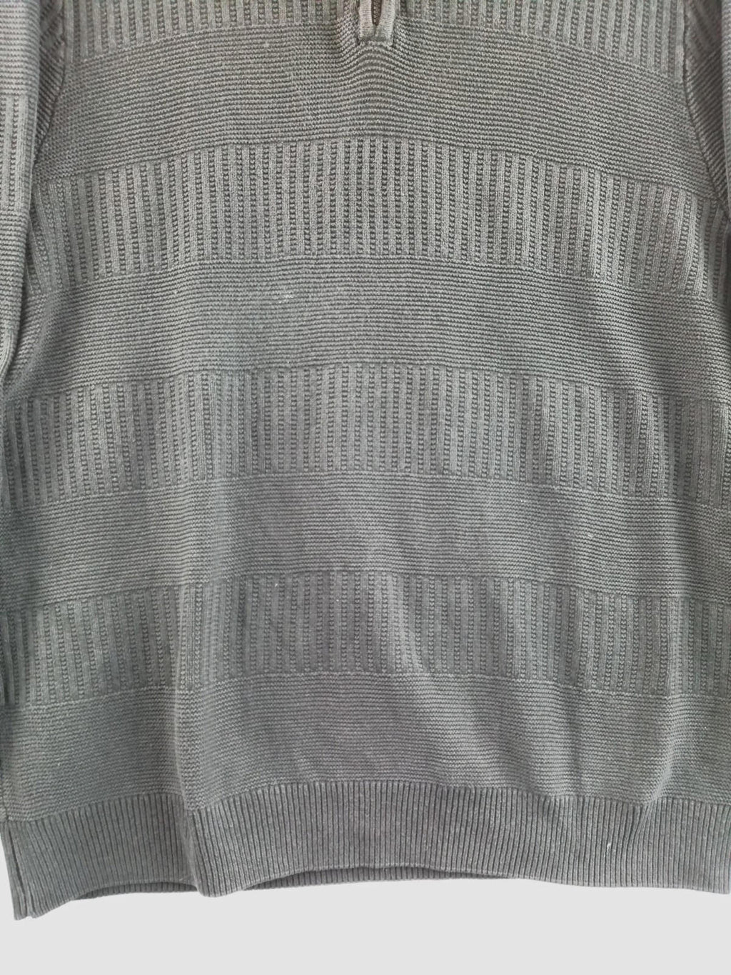 Chaps Black Ralph Lauren Chaps 1/4 Zip Ribbed Black Jumper Men's Size XL 100% Cotton