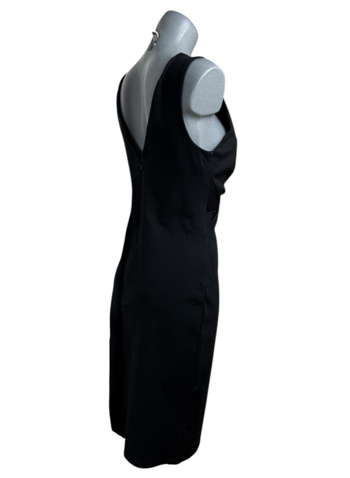 Topshop Black Formal Knee Length Sleeveless Low Back Women’s UK Size 10