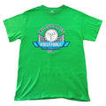 Gildan Green VolleyBall T-Shirt Women's UK Size M Green True Light Baptist Church Crew Neck