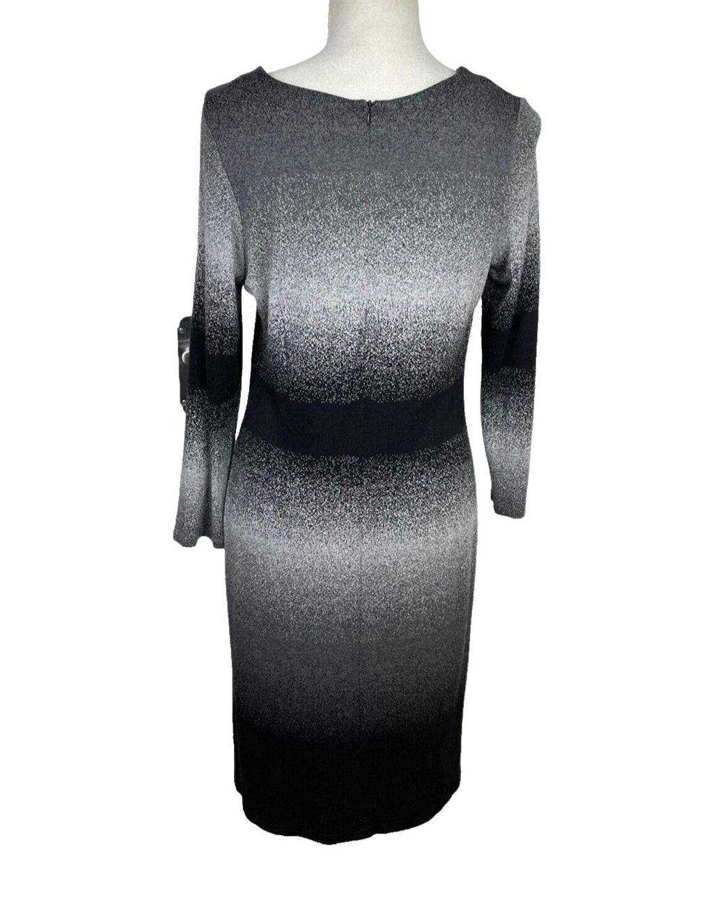 Jumper Dress Grey & Black Long Women's UK Size 8 - 10