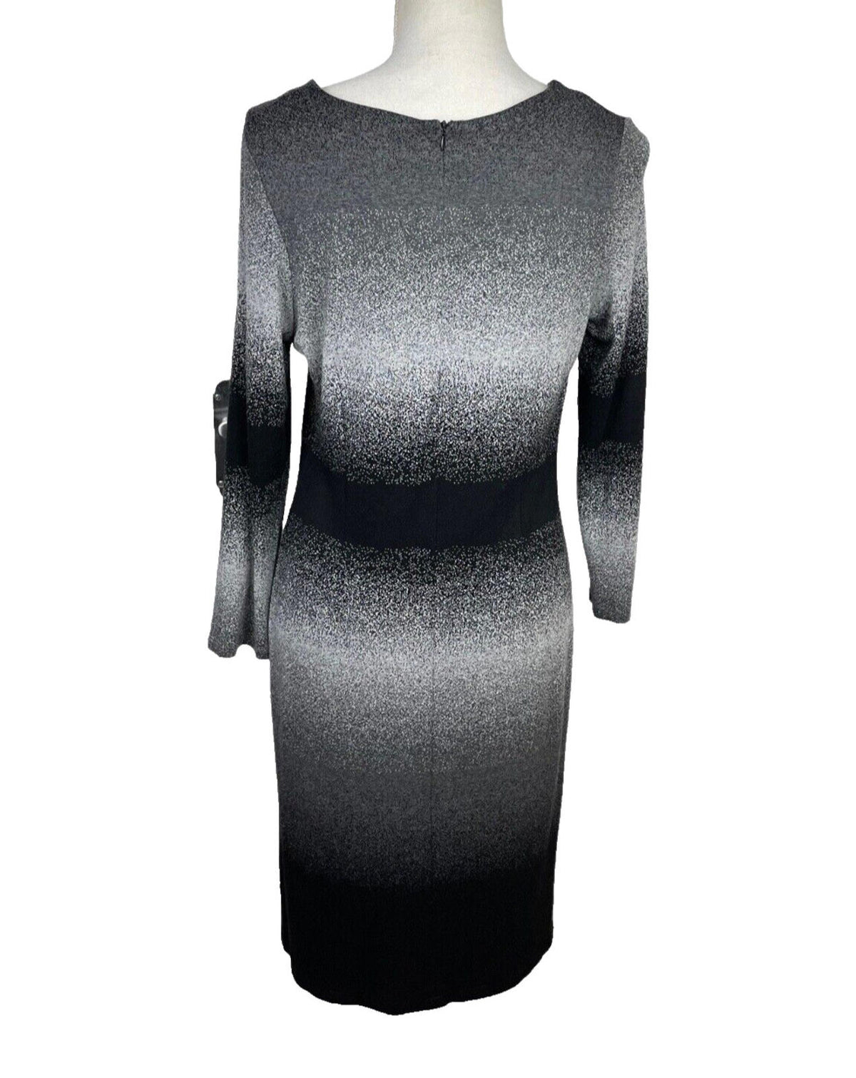 Jumper Dress Grey & Black Long Women's UK Size 8 - 10