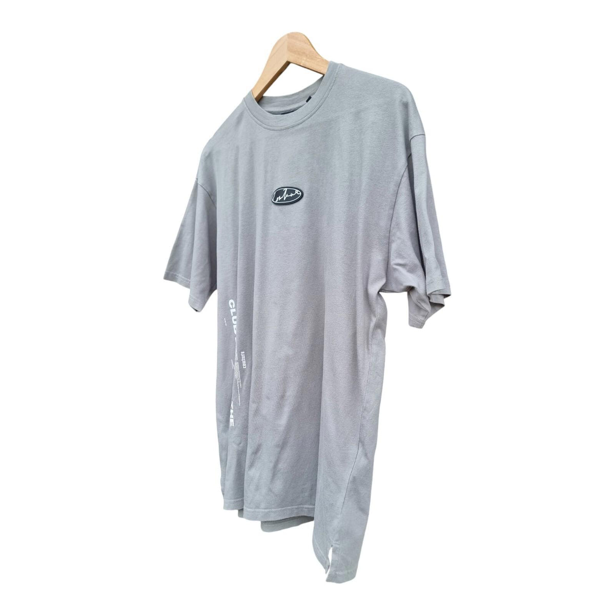 The Couture Club T-Shirt Grey Print 100% Cotton Men's UK Size Small