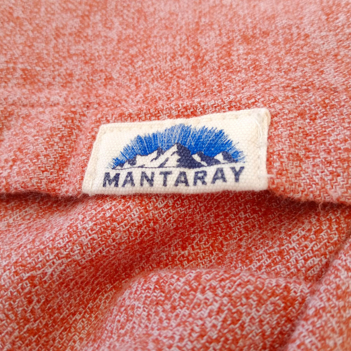 Mantary Shirt Orange Long Sleeved Pocket 100% Cotton UK Men's Size S