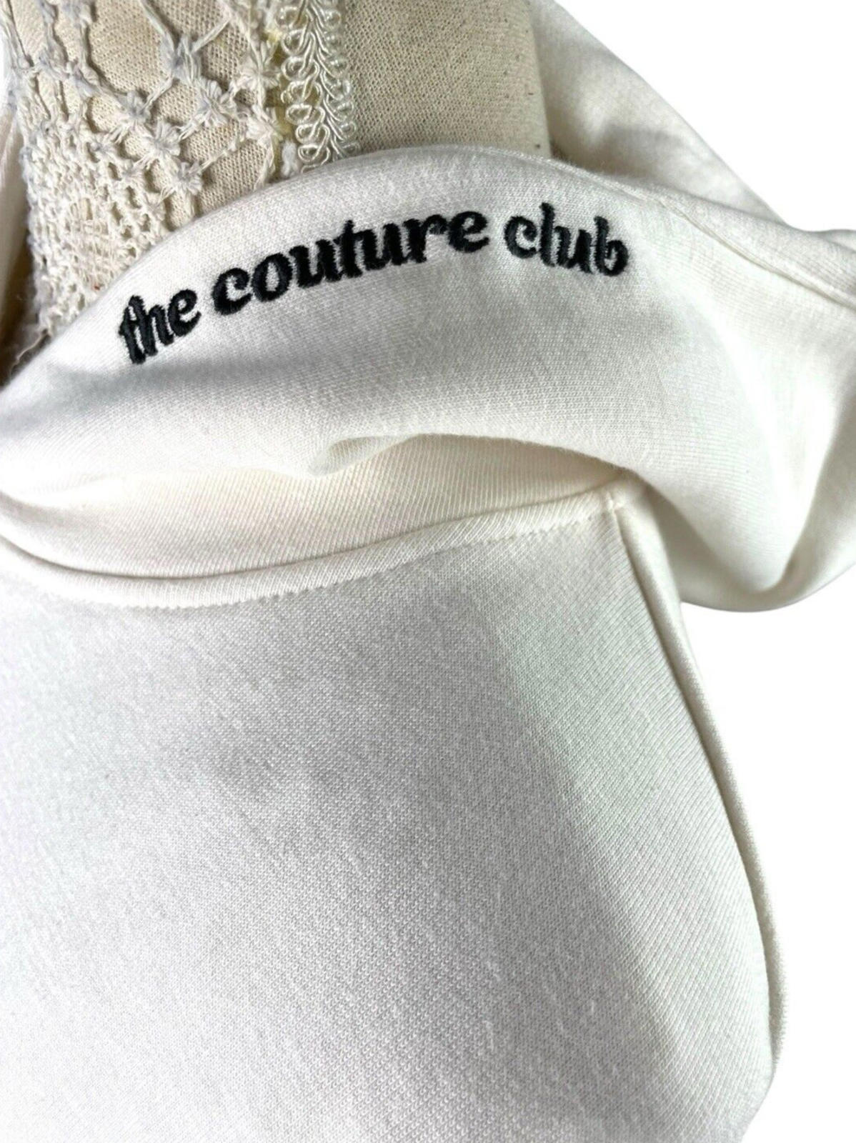 The Couture Club Off White Oversized Hoodie Women’s UK Size XXS
