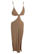 New Look Tan Cut Out Maxi Dress Women's UK Size S