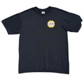 JERZEES Black Bucknell Poker T-Shirt Men's UK Size L Black Graphic Print 2005 Short Sleeve