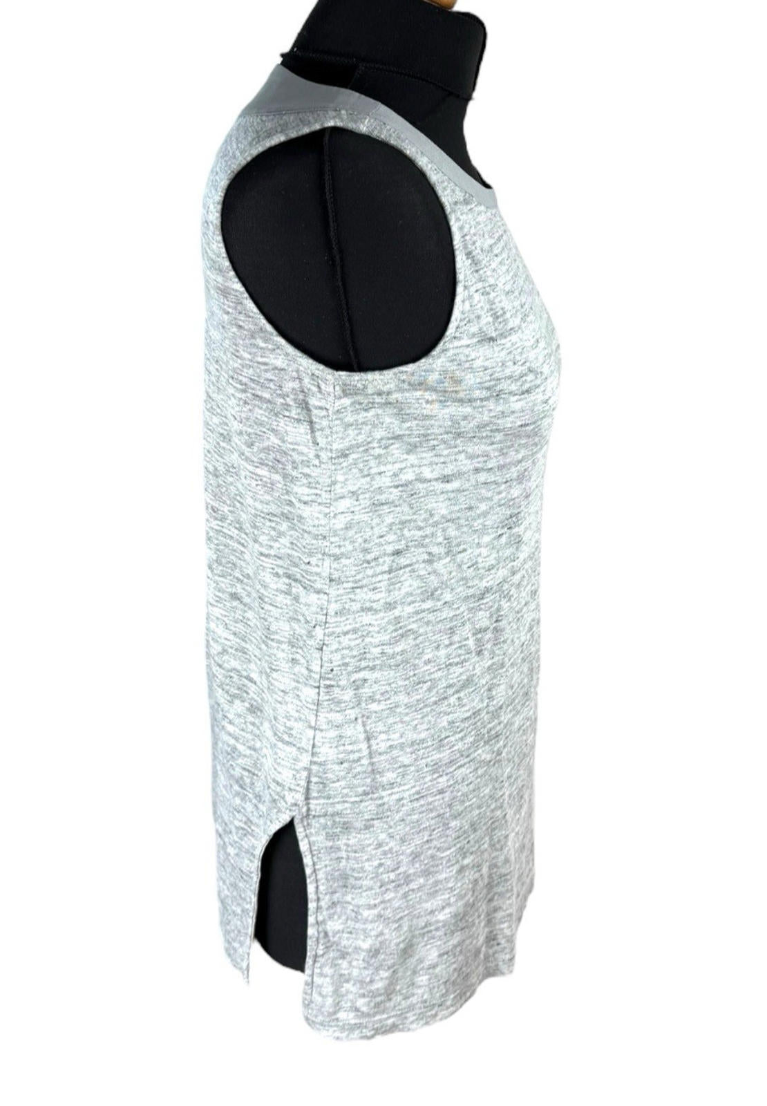 100% Pure Gray Catherine Malandrino Grey Sleeveless Vest 100% Linen Women's UK Size XS