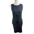River Island Black Mini Dress Bodycon Corset Waist Women's UK Size 12