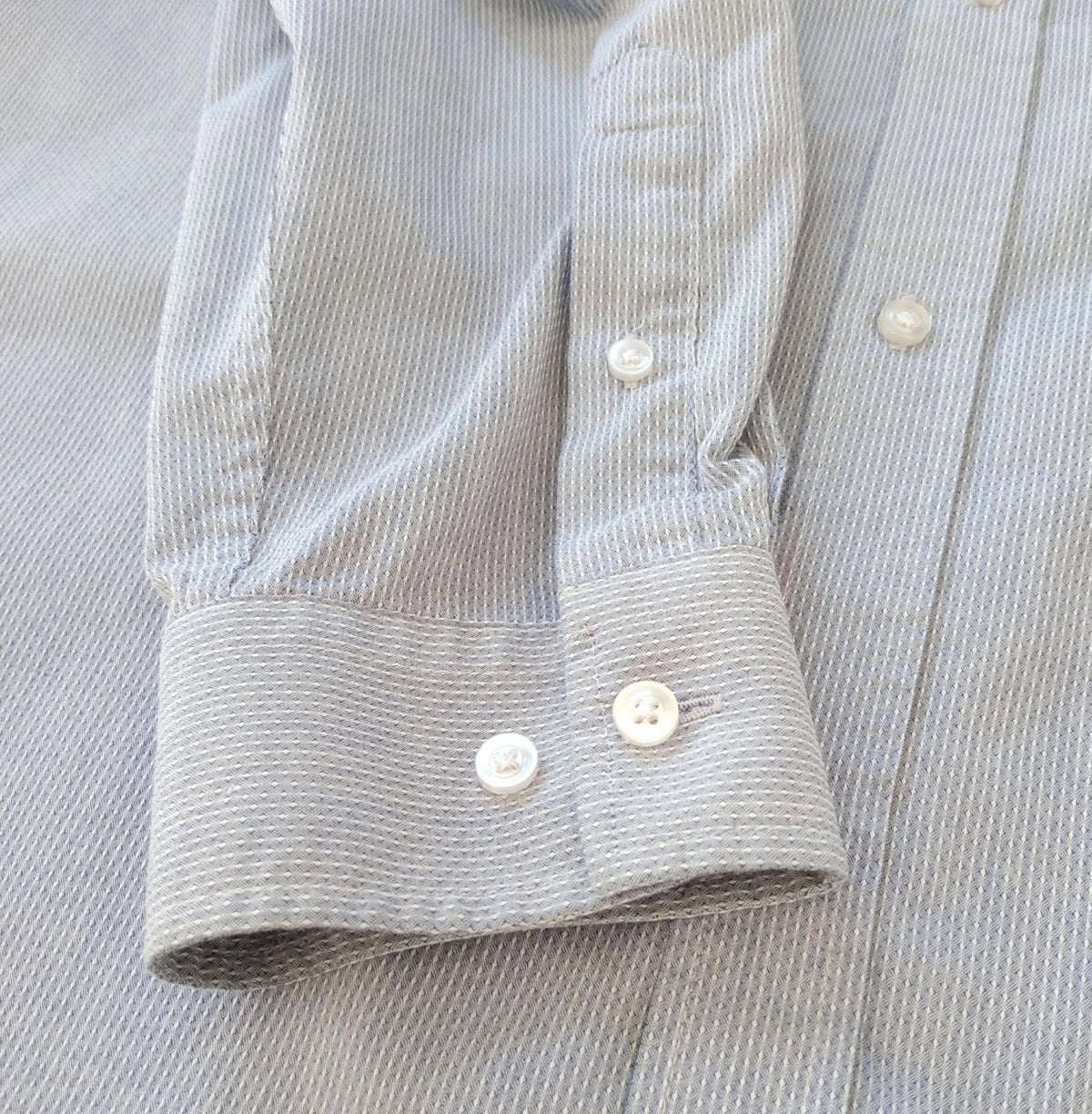 George Shirt Long Sleeve Grey Geometric Easy Care Men's UK Size XXXL 3XL