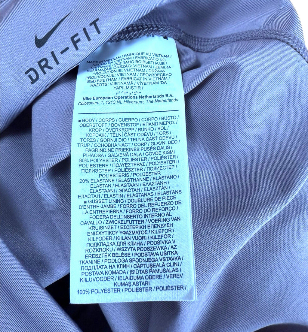 Nike Dri Fit Leggings Women's UK Size S Stretch Leg Logo High Waist