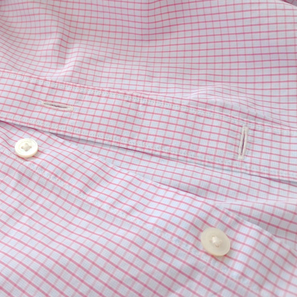 Gieves & Hawkes Pink Gieves & Hawkes Pink Check Long Sleeve Shirt Men's UK Size M 37" Chest