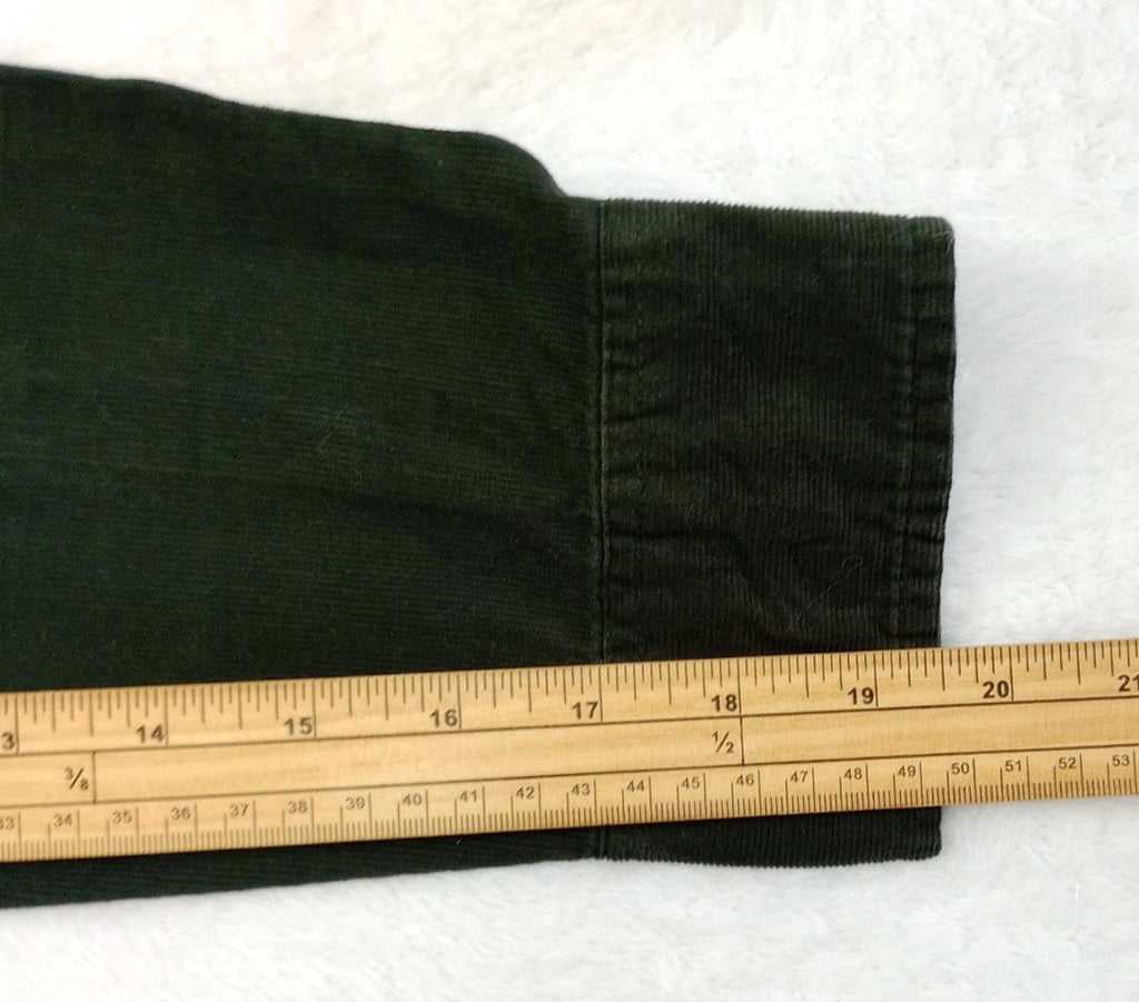 Sunrise Kingdom Corduroy Shirt Men's UK Size S Black Long Sleeve Pocket