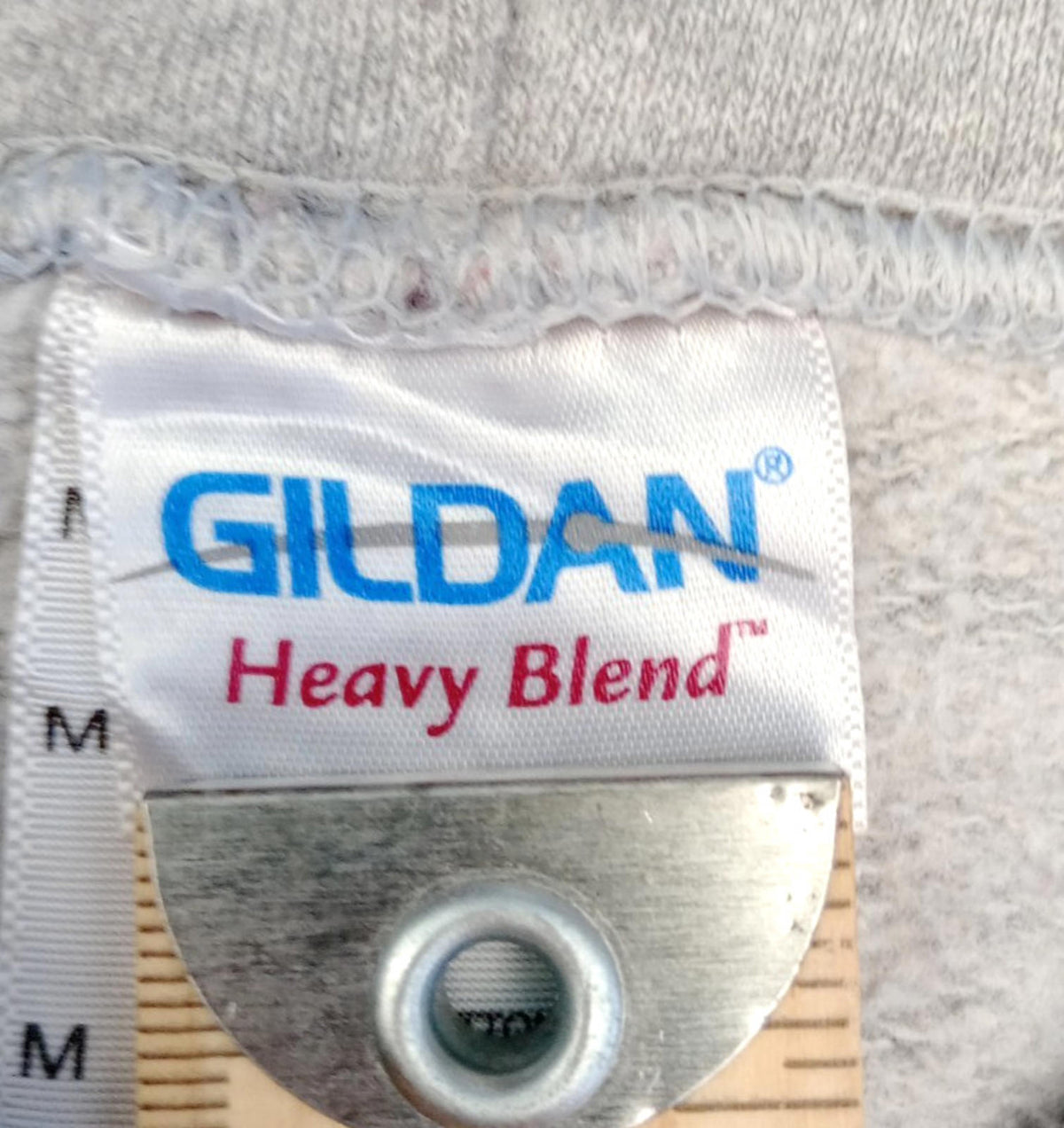 Gildan Gray USA High School Baseball Hoodie Men's UK Size M Grey Jersey Hooded Pockets