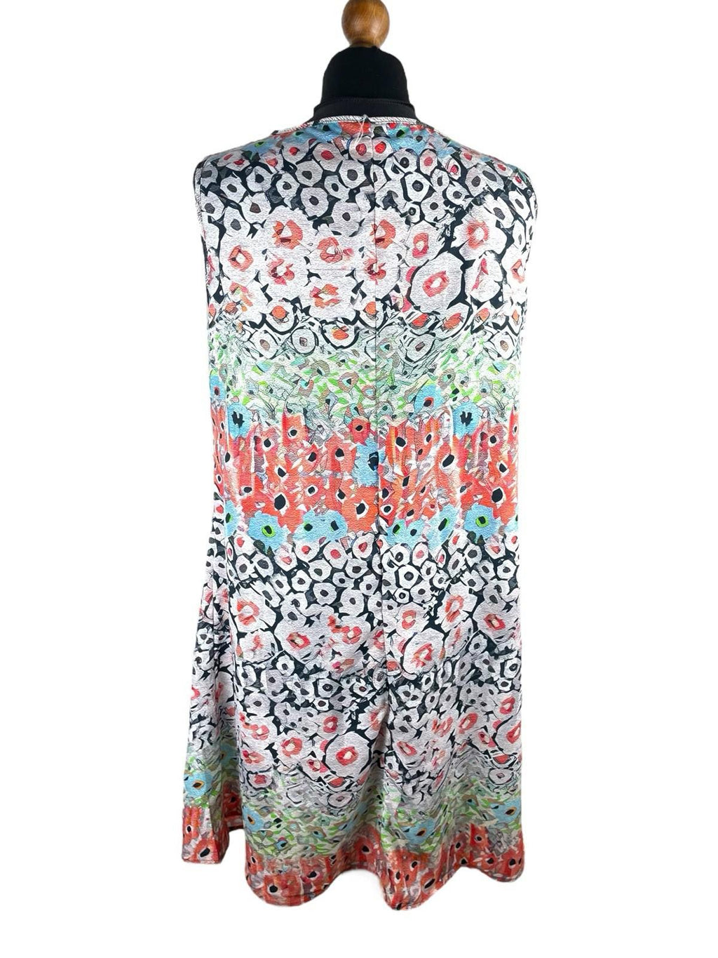Multicolour Satin Smock Dress Knee Length Women’s UK Size L (12-14)