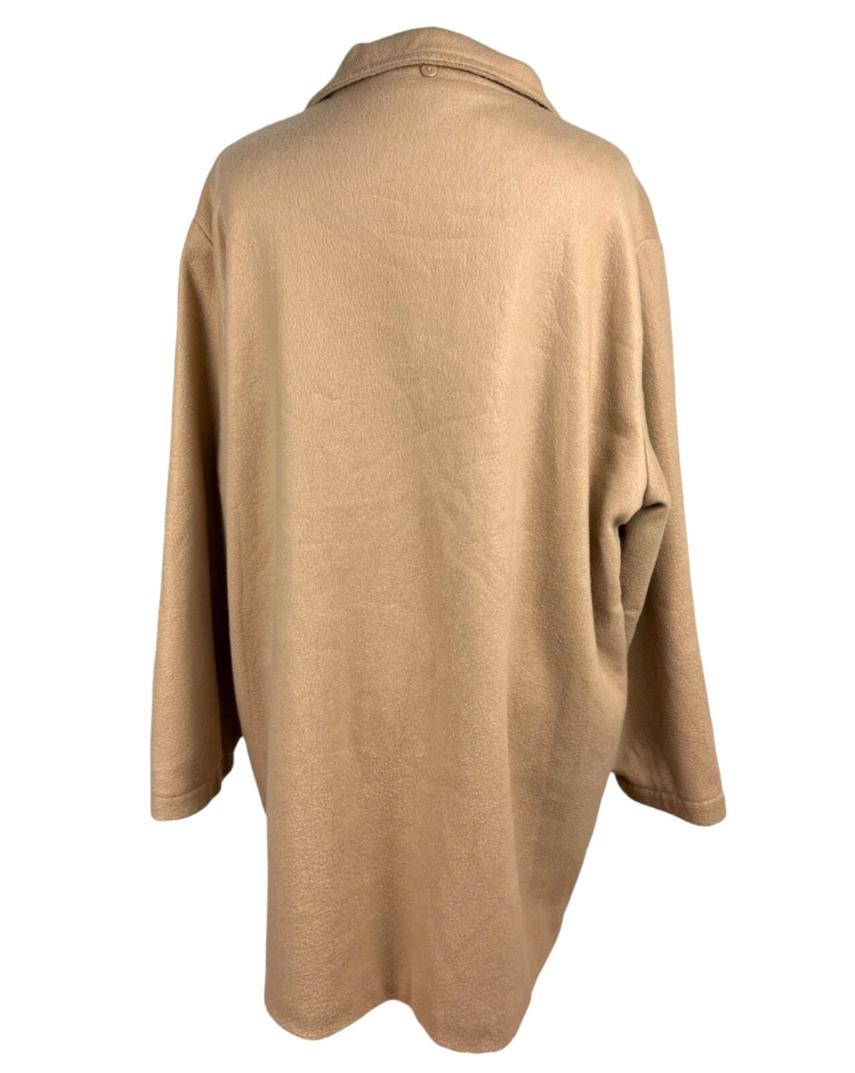 Neuville Wool Effect Jacket Women’s UK Size 22 Mid Length Collared Tan