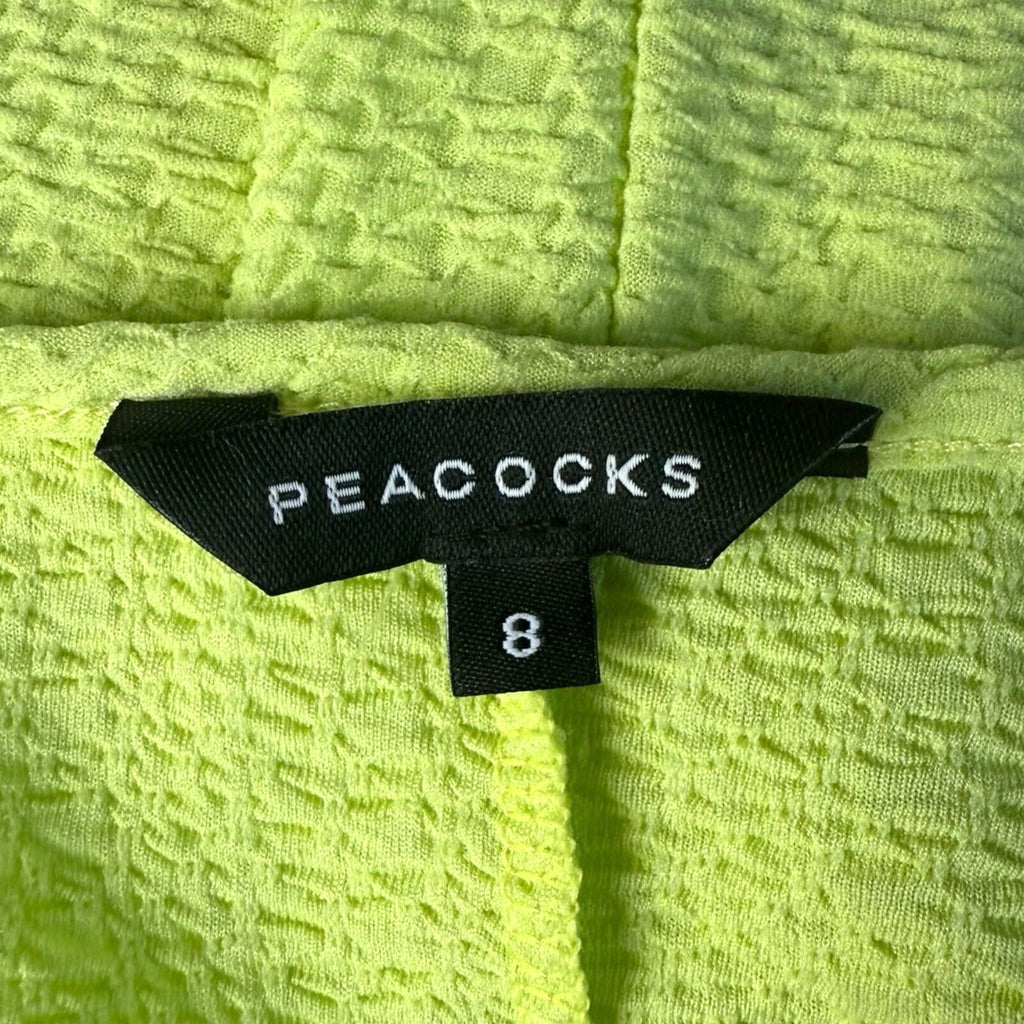 Peacocks Yellow Peacocks T-Shirt Top Women's UK Size 8 Neon Yellow Textured Lightweight
