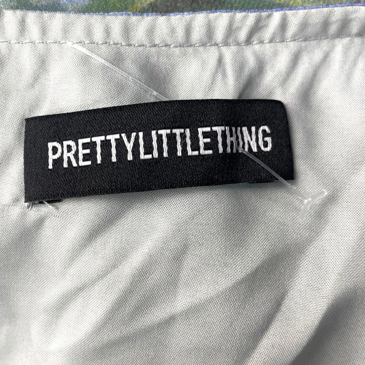 Pretty Little Thing Cowl Neck Crop Top Women's UK Size 8 Ruffle Shoulders Lined